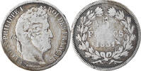 France 5 Francs Monnaie, Louis-Philippe, Rouen, Argent -
