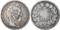 France 5 Francs Monnaie, Louis-Philippe, Rouen, Argent -