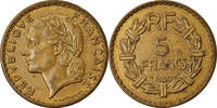 France 5 Francs Monnaie, Lavrillier, Aluminum-Bronze, Gadoury:761 -
