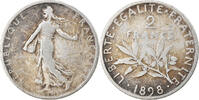 France 2 Francs Monnaie, Semeuse, Paris, Argent, Gadoury:532 -