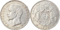 France 5 Francs Monnaie, Napoleon III, Lyon, Argent, Gadoury:734 -