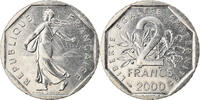 France 2 Francs Monnaie, Semeuse, Nickel, Gadoury:547, KM:942.1 -