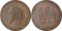 France 10 Centimes Monnaie, Napoléon III, Lyon, Bronze -