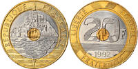 France 20 Francs Monnaie, Mont Saint Michel, Tri-Metallic -