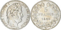 France 5 Francs Monnaie, Louis-Philippe, Lille, Argent -
