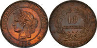 France 10 Centimes Monnaie, Cérès, Paris, Bronze, Gadoury:265a -