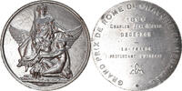France Médaille Gravure, Grand Prix de Rome, France protégeant l'Algérie -