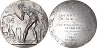 France Médaille Gravure, Grand Prix de Rome, Le Villageois et le Serpent -
