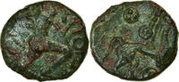 Bronze au personnage courant Monnaie, Bellovaques, Ier siècle AV JC -