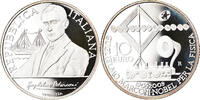 Italie 10 Euro Guglielmo Marconi, Rome, Proof, Argent, KM:317 -