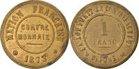 France 1 Franc Monnaie, Nation Française, Contre-Monnaie, Laiton -