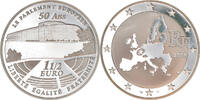 France 1-1/2 Euro Le Parlement Européen, Proof, Argent, KM:1532 -