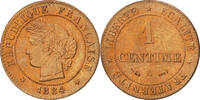 France Centime Monnaie, Cérès, Paris, Bronze, KM:826.1 -