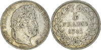 France 5 Francs Monnaie, Louis-Philippe, Rouen, Argent -