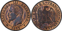 France 5 Centimes Napoléon III, Paris, Bronze, NGC -