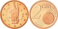 Saint Marin 2 Euro Cent San Marino, Proof, Copper Plated Steel, KM:441 -