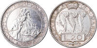 Saint Marin 20 Lire 1933 R Monnaie, San Marino, Rome, Argent, KM:11 SUP