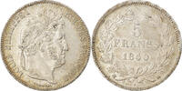 France 5 Francs Monnaie, Louis-Philippe, Strasbourg, Argent -