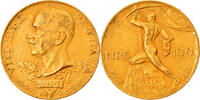 Italie 100 Lire Victor-Emmanuel III, Rome, Or, PCGS, KM:66 -