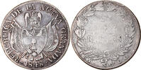 Colombie 10 Reales Monnaie, Argent, KM:107 -