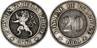 Belgique 20 Centimes Monnaie, Bruxelles, Proof, Copper-nickel -