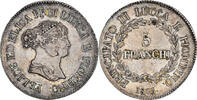 5 Franchi 1805 Firenze Italien Staaten Münze, LUCCA, Felix and Elisa, Firenze, SS+ SS+