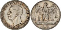 Italie 5 Lire Monnaie, Vittorio Emanuele III, Rome, Argent, KM:67.1 -