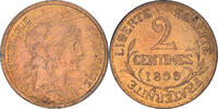 France 2 Centimes Monnaie, Dupuis, Paris, Bronze, Gadoury:107 -