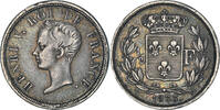 France 1/2 Franc Monnaie, Henri V, Argent, Gadoury:404, KM:23 -