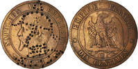 France 10 Centimes Monnaie, Napoleon III, Napoléon III, Marseille -