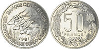 États de l'Afrique équatoriale 50 Francs Monnaie, Paris, Nickel -