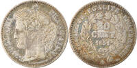 France 20 Centimes Monnaie, Cérès, Paris, Argent, Gadoury:303 -
