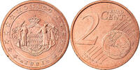 Monaco 2 Euro Cent Paris, Copper Plated Steel, KM:168 -