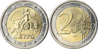 Grèce 2 Euro Athènes, Bi-Metallic, KM:188 -