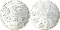 Portugal 10 Euro Lisbonne, Argent, KM:803 -