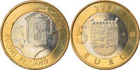 Finlande 5 Euro Maison traditionnelle d'Ostrobotnie, Bi-Metallic -