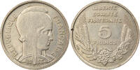 France 5 Francs Monnaie, Bazor, Paris, Nickel, Gadoury:753, KM:887 -