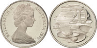 Australie 20 Cents Monnaie, Elizabeth II, Copper-nickel, KM:66 -