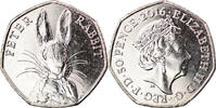 Gibraltar 50 Pence Monnaie, Pierre Lapin, Copper-nickel -