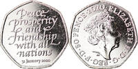 Gibraltar 50 Pence Monnaie, Brexit, Copper-nickel -