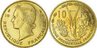 Afrique-Occidentale française 10 Francs Monnaie, French West Africa, Paris, Aluminum-Bronze, KM:E4 -