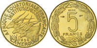 Cameroun 5 Francs Monnaie, Paris, ESSAI, Aluminum-Bronze, KM:E7 -