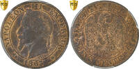 France 5 Centimes Monnaie, Napoleon III, Napoléon III, Paris, PCGS -