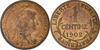 France Centime Monnaie, Dupuis, Paris, Bronze, Gadoury:90, KM:840 -
