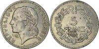 France 5 Francs Monnaie, Lavrillier, Paris, Nickel, Gadoury:760 -