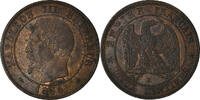 France 2 Centimes Monnaie, Napoleon III, Bordeaux, Gad 103 -