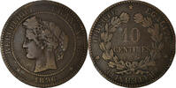 France 10 Centimes Monnaie, Cérès, Paris, Bronze, Gadoury:265a -