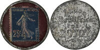 France 25 Centimes Monnaie, Savon Dentifrice de Botot, Timbre-Monnaie -