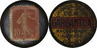 France 10 Centimes Monnaie, Gargantua, Poissons, Lorient, Timbre-Monnaie -