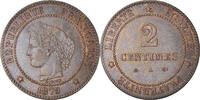 France 2 Centimes Monnaie, Cérès, Paris, Bronze, Gadoury:105 -